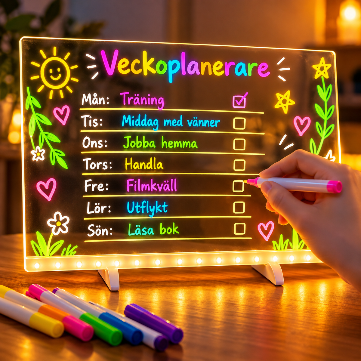 Glowy - LED-ritbräda som får varje teckning att lysa