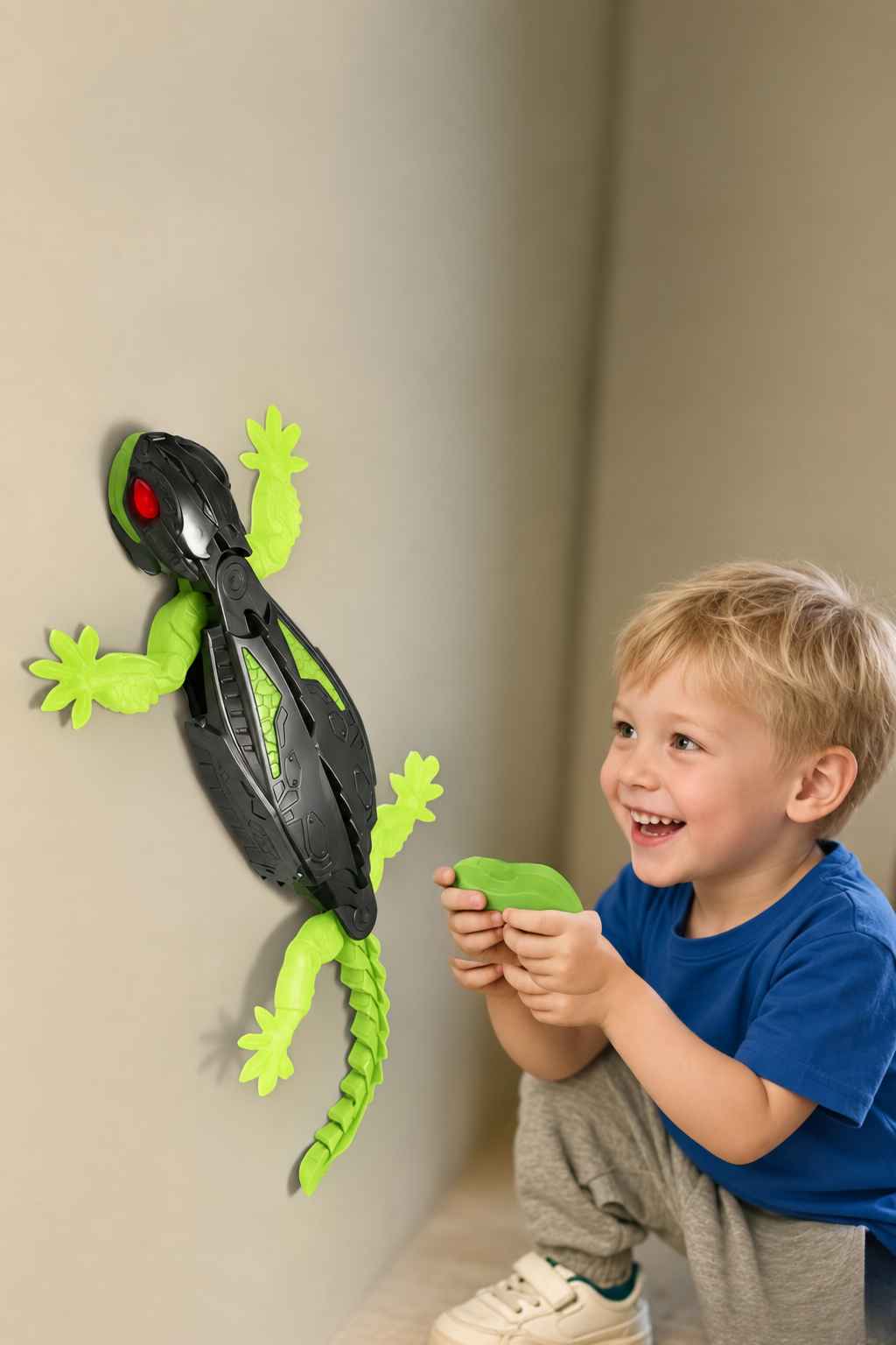 Gecko Rex – Fjärrstyrd Väggklättrande Robotödla
