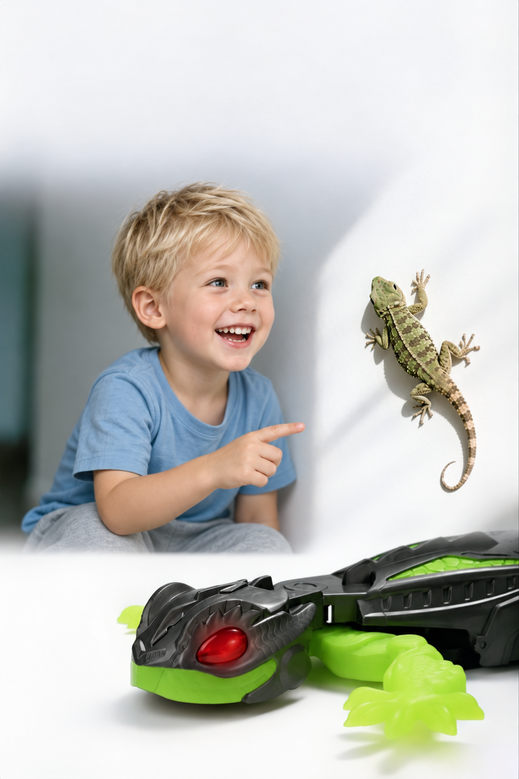 Gecko Rex – Fjärrstyrd Väggklättrande Robotödla